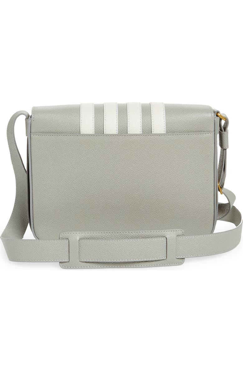 Thom Browne Reporter Messenger Bag, Alternate, color, Light Grey