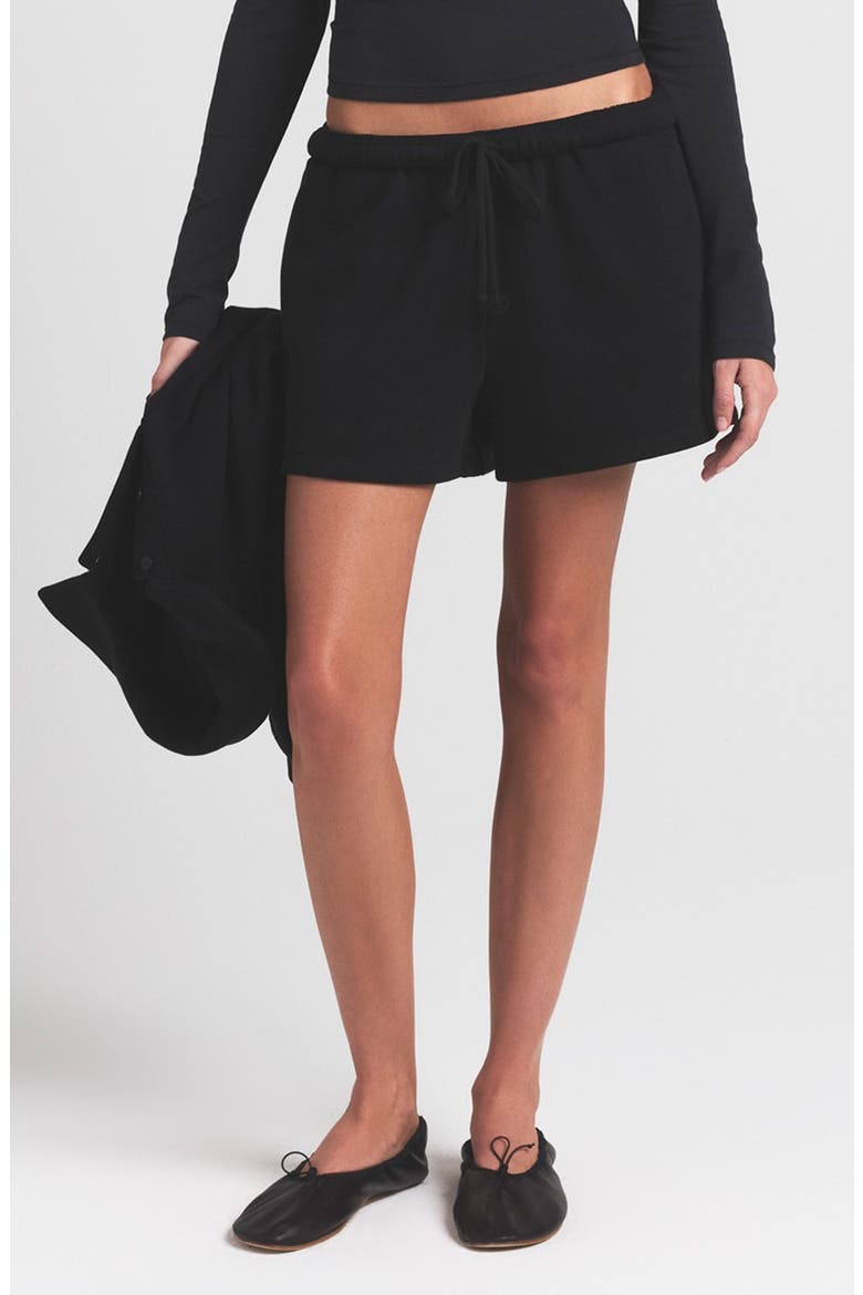 Cotton Fleece Classic Shorts, Main, color, ONYX