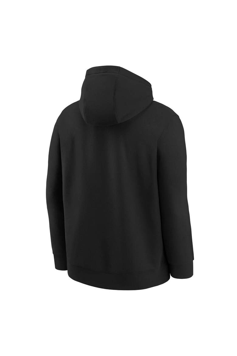 Youth Nike Black Brooklyn Nets 2025/26 Club Fleece Practice Hoodie, Alternate, color, Black