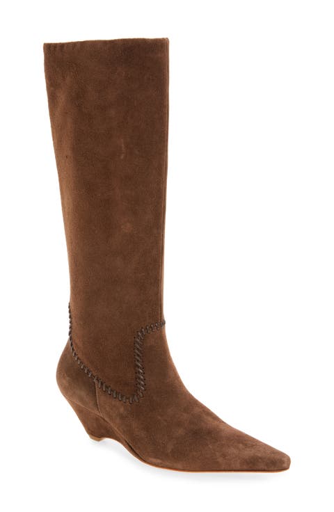 Marta Curved Wedge Boot
