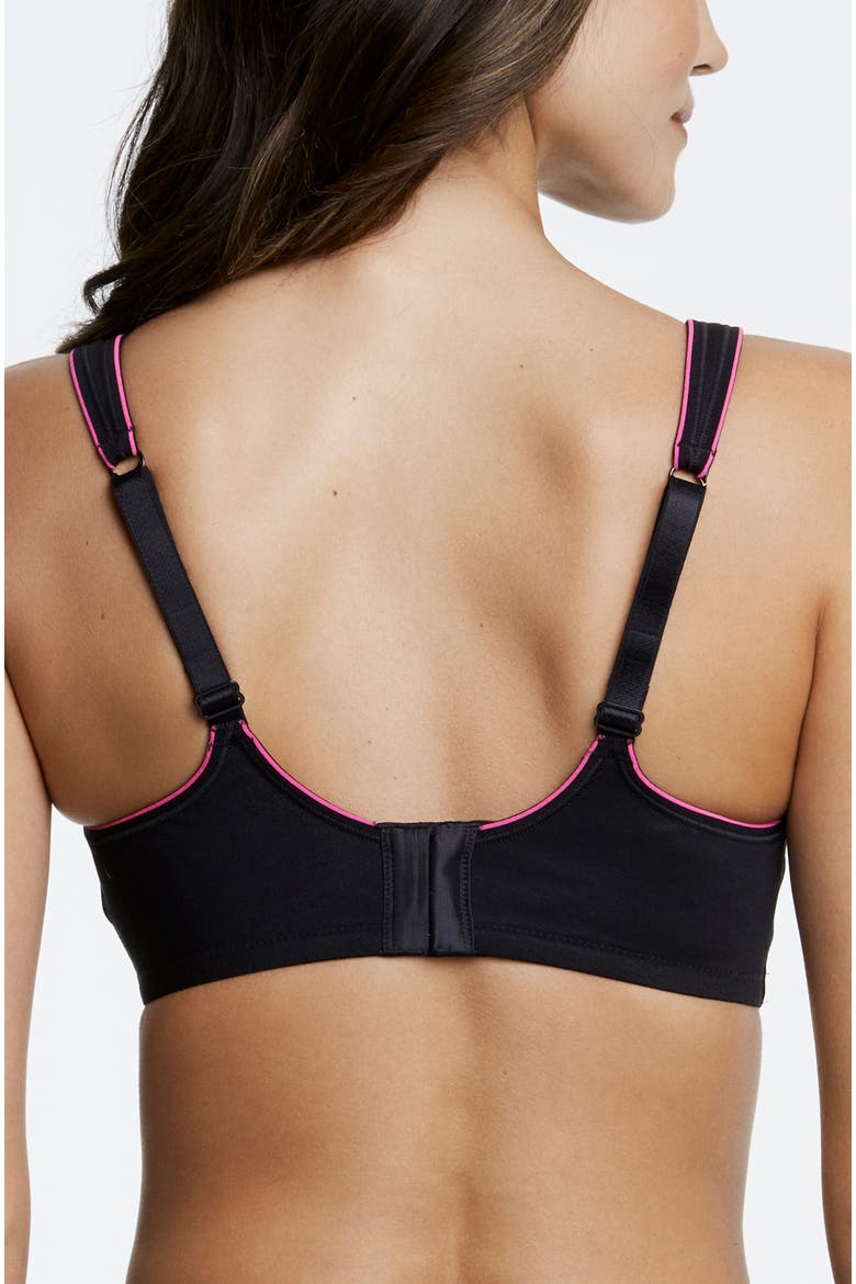 Zoe Pro Max High Impact Convertible Racerback T-Strap Bra, Alternate, color, Black