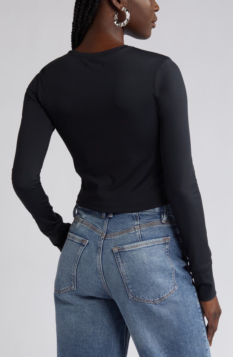 Open Edit Long Sleeve Crop T-Shirt, Alternate, color,