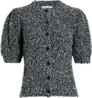 Nordstrom Puff Sleeve Textured Cardigan