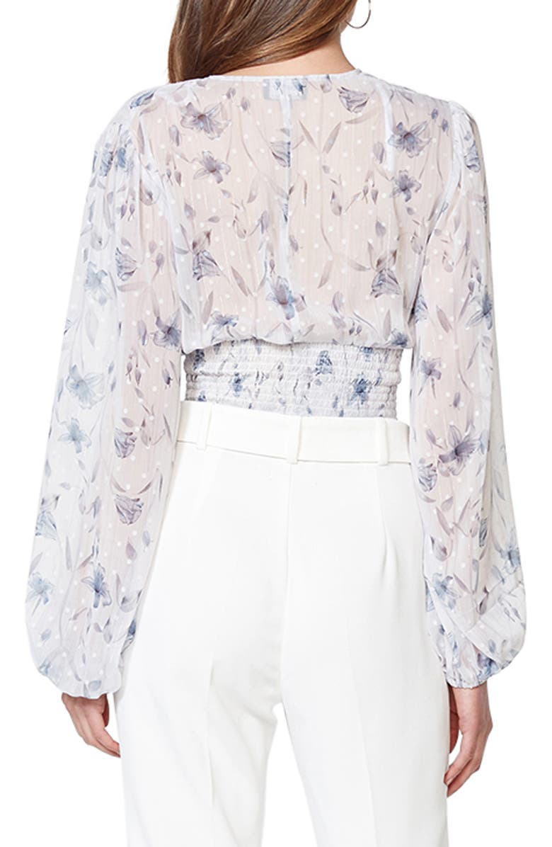 Bardot Mabel Floral Swiss Dot Top, Alternate, color, 