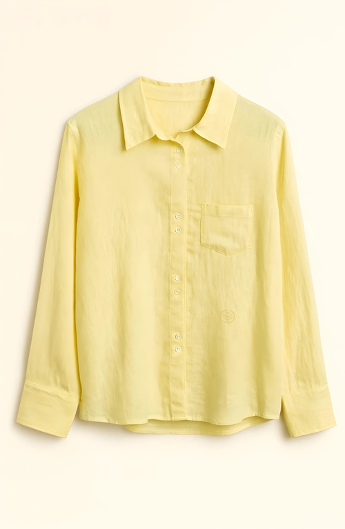 Nelle Atelier The Chacha Petite Button Down Shirt In Yellow