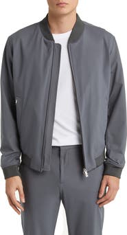 BOSS Slim Fit Jersey Bomber Jacket