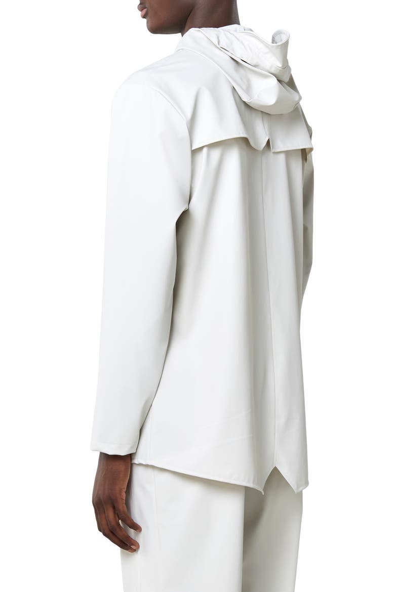 Lightweight Hooded Rain Jacket, Alternate, color, OFF WHITE