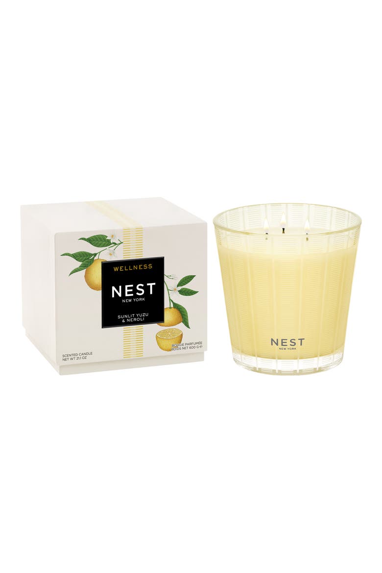 Sunlit Yuzu & Mandarin Candle, Alternate, color, NO COLOR