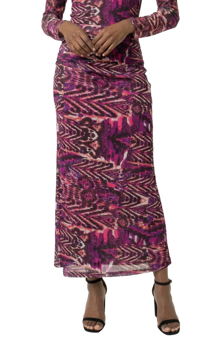 AREA STARS Lee Midi Jersey Skirt, Alternate, color, Purple