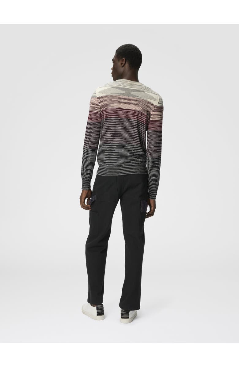 Missoni Crew Neck Sweater In Pure Flame Wool, Alternate, color,