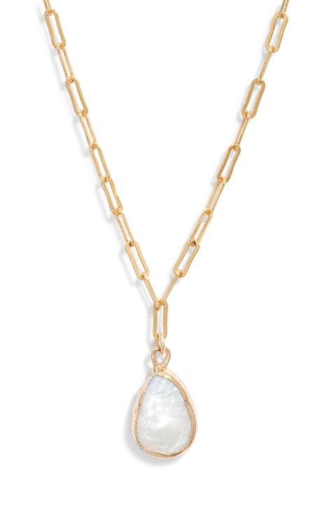 Sedona Baroque Pearl Pendant Necklace