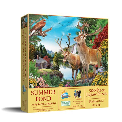 Summer Pond 500 piece Jigsaw Puzzle for Adults