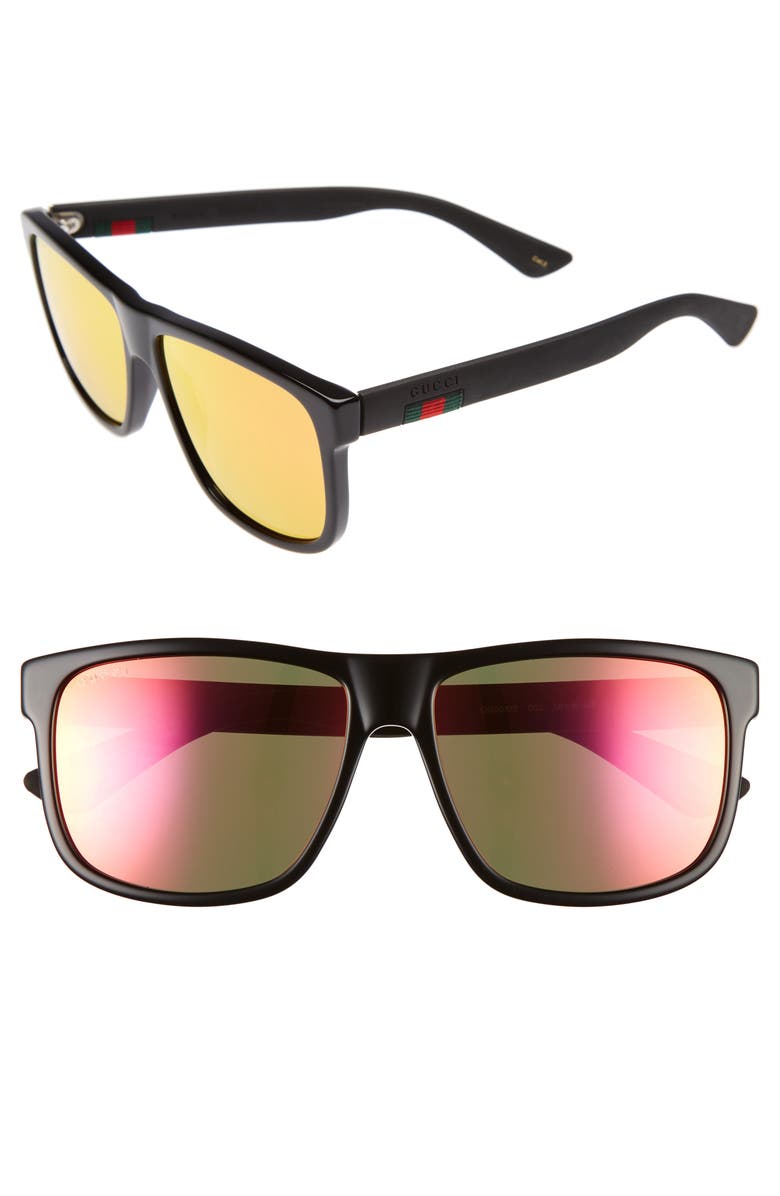Gucci 58mm Sunglasses, Alternate, color, 