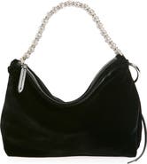 ハンドバッグ JIMMY CHOO Woman Handbag Black CALLIEBEN BLACKSILVER Jimmy Choo Callie Velvet Handbag | Nordstrom