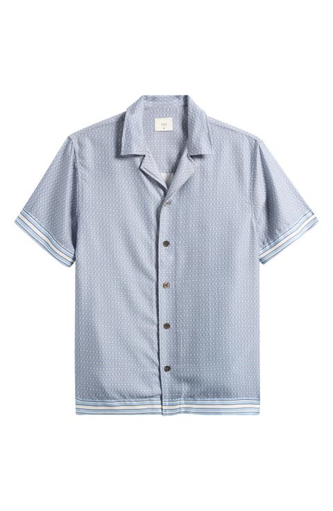 Lucena Tile Print Camp Shirt