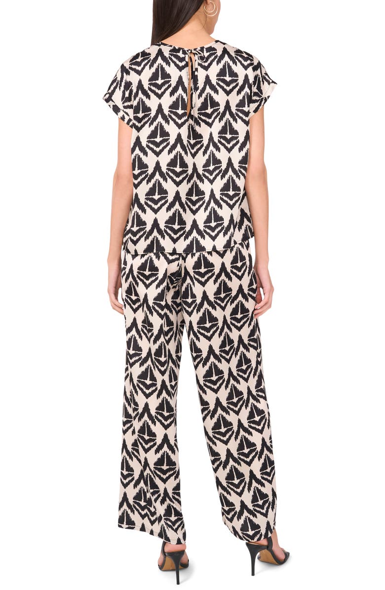 Halogen<sup>®</sup> Wide Leg Pull-On Pants, Alternate, color, Soft Cream Ikat Print