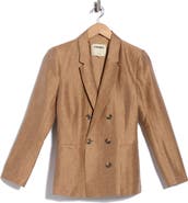 L'AGENCE Colin Double Breasted Blazer