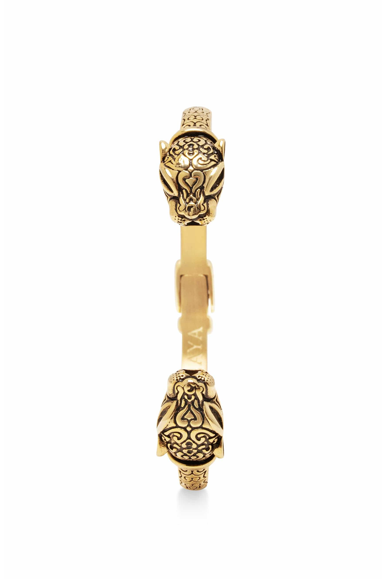 Panther Bangle, Alternate, color, Gold