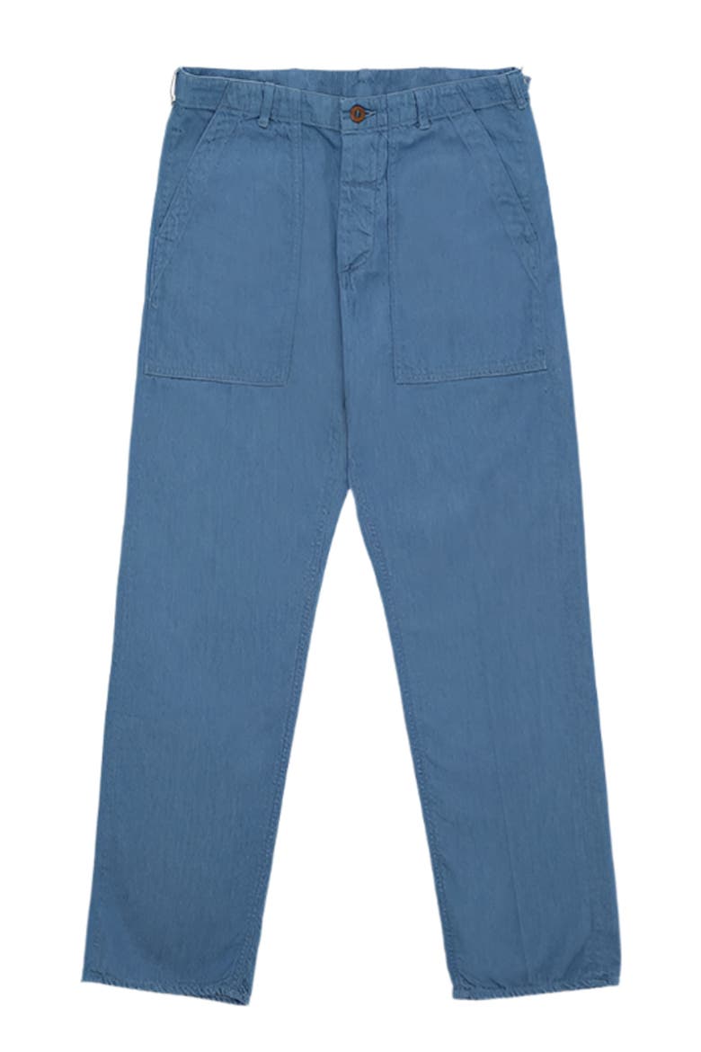Japanese Denim Fatigue Trousers, Main, color, SKY
