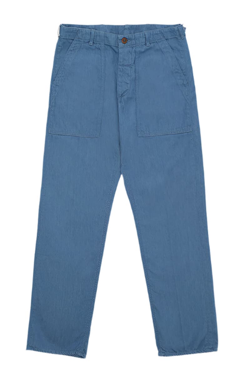 Fortela Japanese Denim Fatigue Trousers, Main, color, Sky