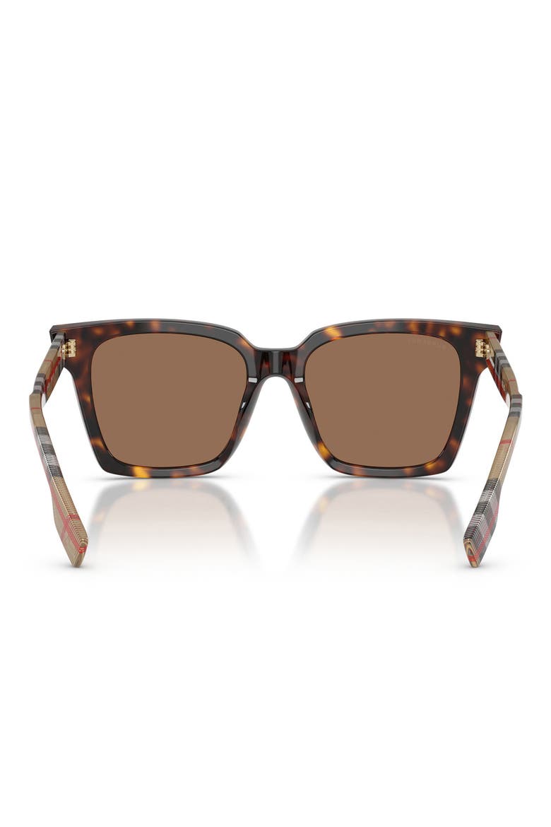 53mm Square Sunglasses, Alternate, color, DARK HAVANA/ DARK BROWN