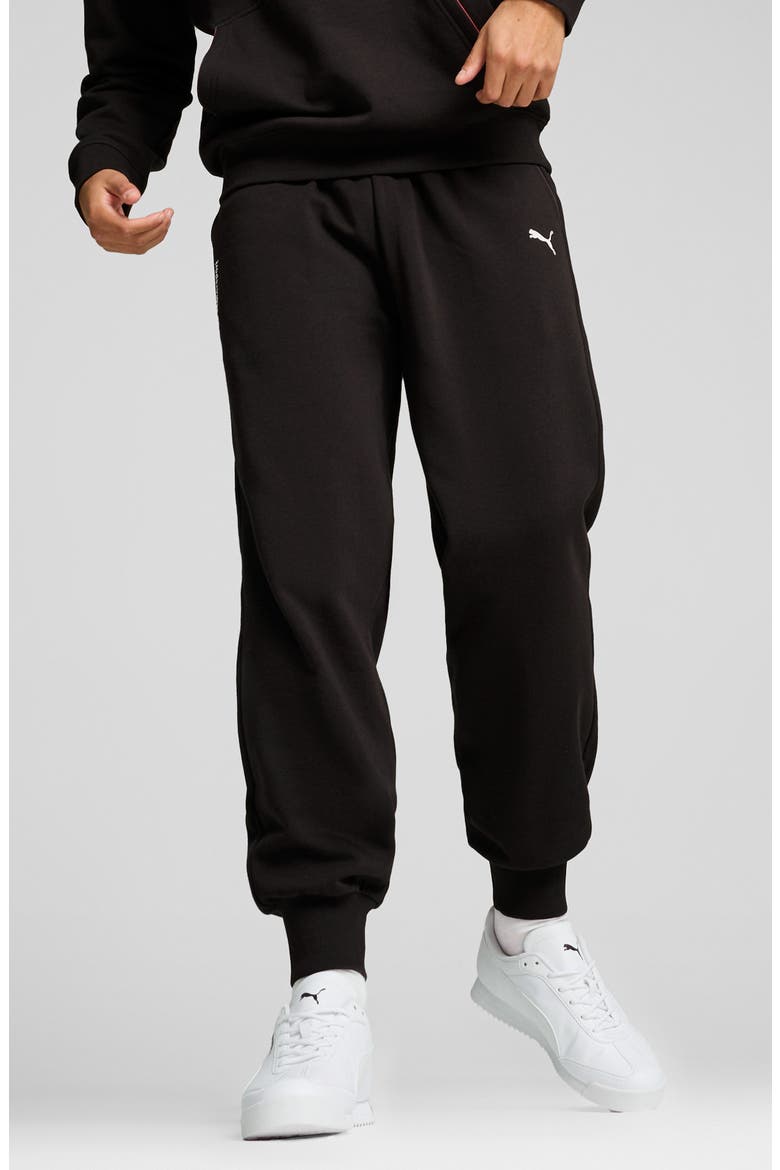 x BMW M Motorsport Essentials Graphic Sweatpants, Main, color, PUMA BLACK