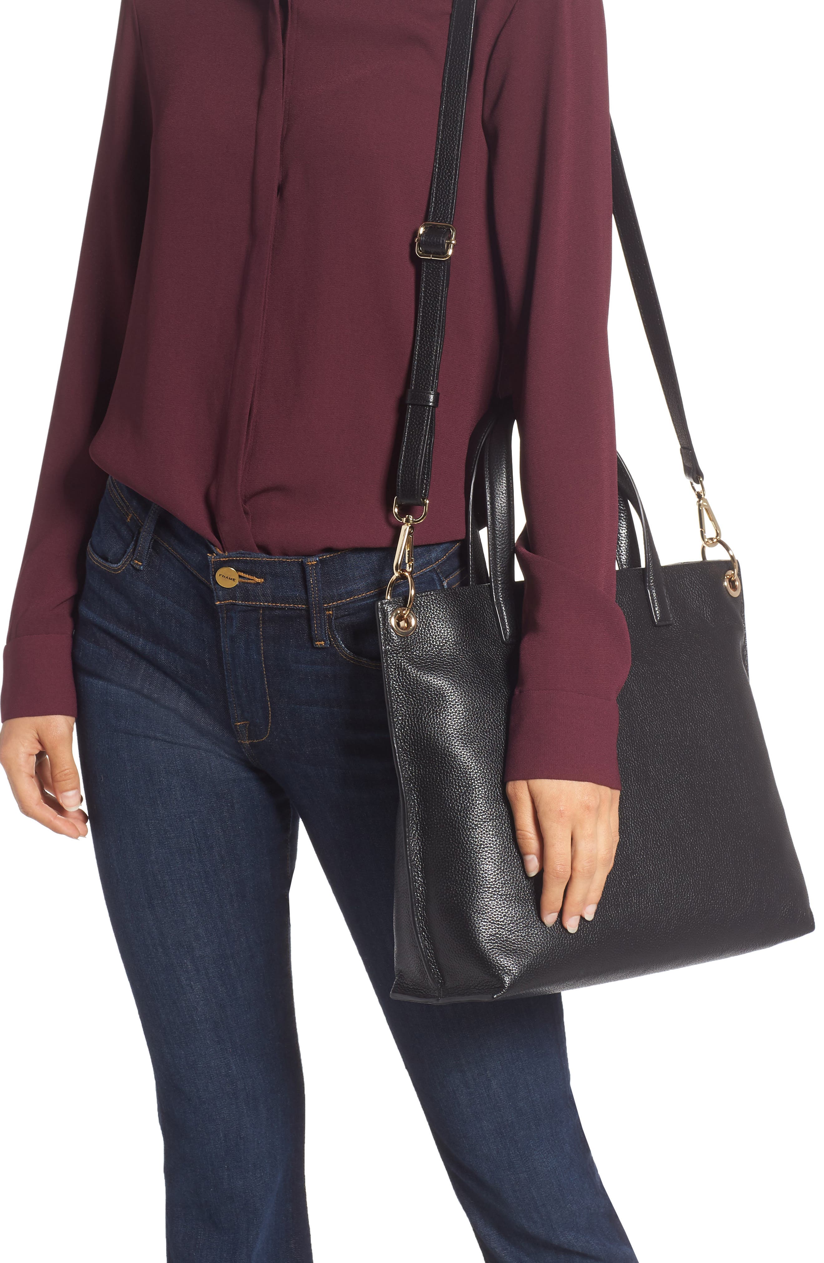 Nordstrom Nicole Leather Tote, Alternate, color, 