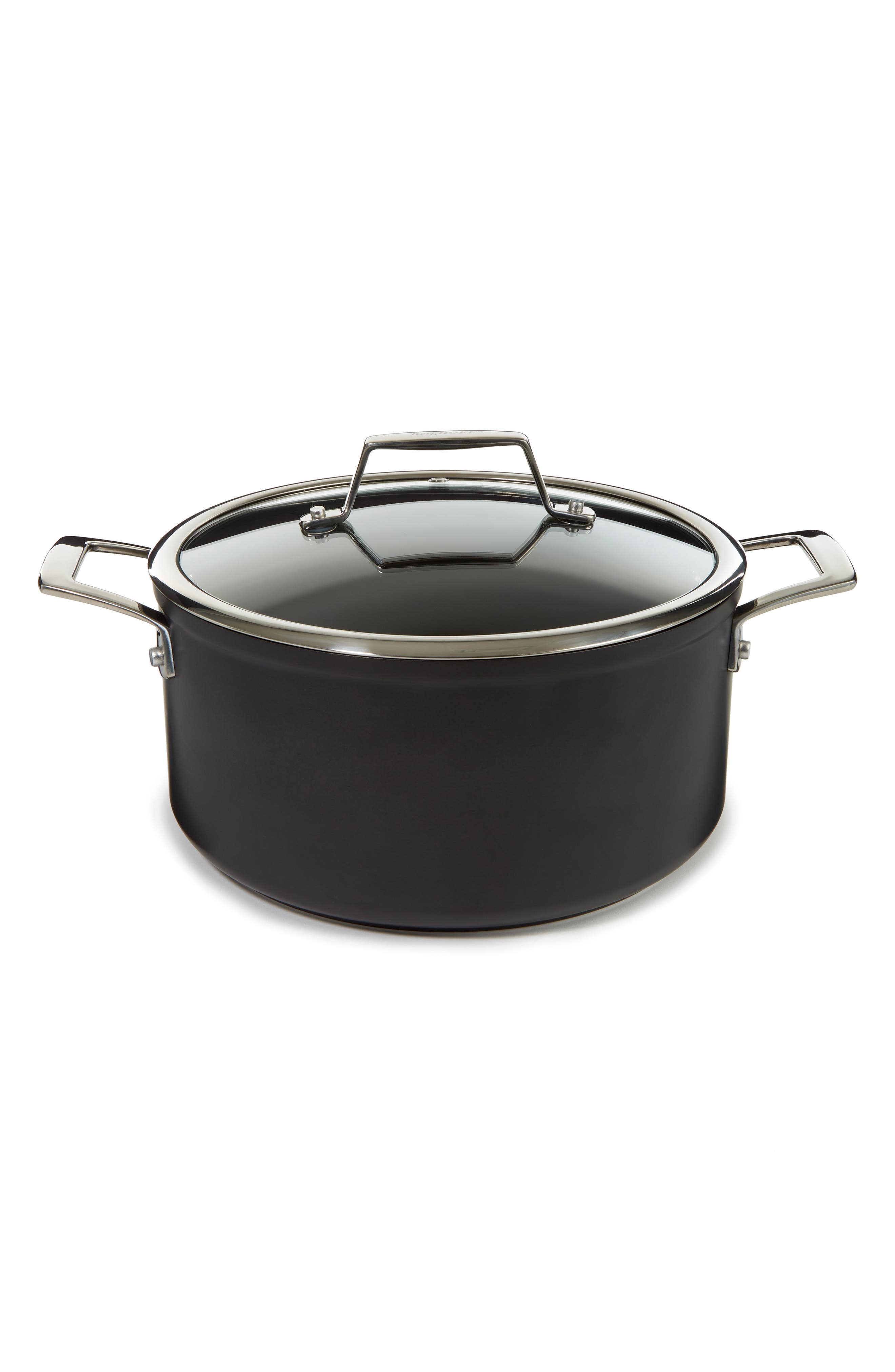 BergHOFF Essentials Hard Anodized 5.3-Quart Nonstick Covered Stockpot