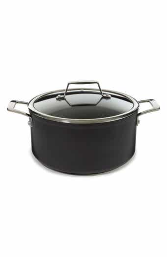 Essentials Hard Anodized 5.3-Quart Nonstick Covered Stockpot