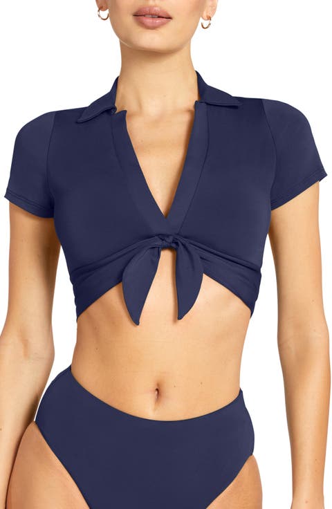 Ava Knot Front Bikini Top