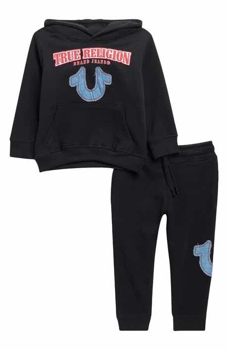 True Religion Horseshoe Logo Appliqué Hoodie & Joggers Set