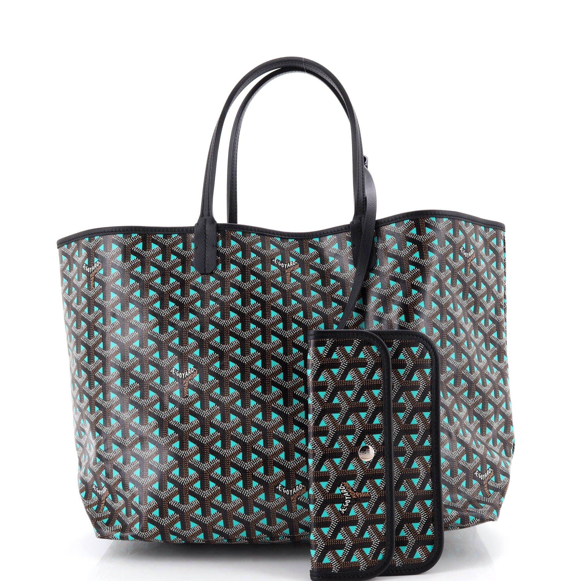 Saint Louis Tote Claire Voie Coated Canvas PM, Alternate, color, Green