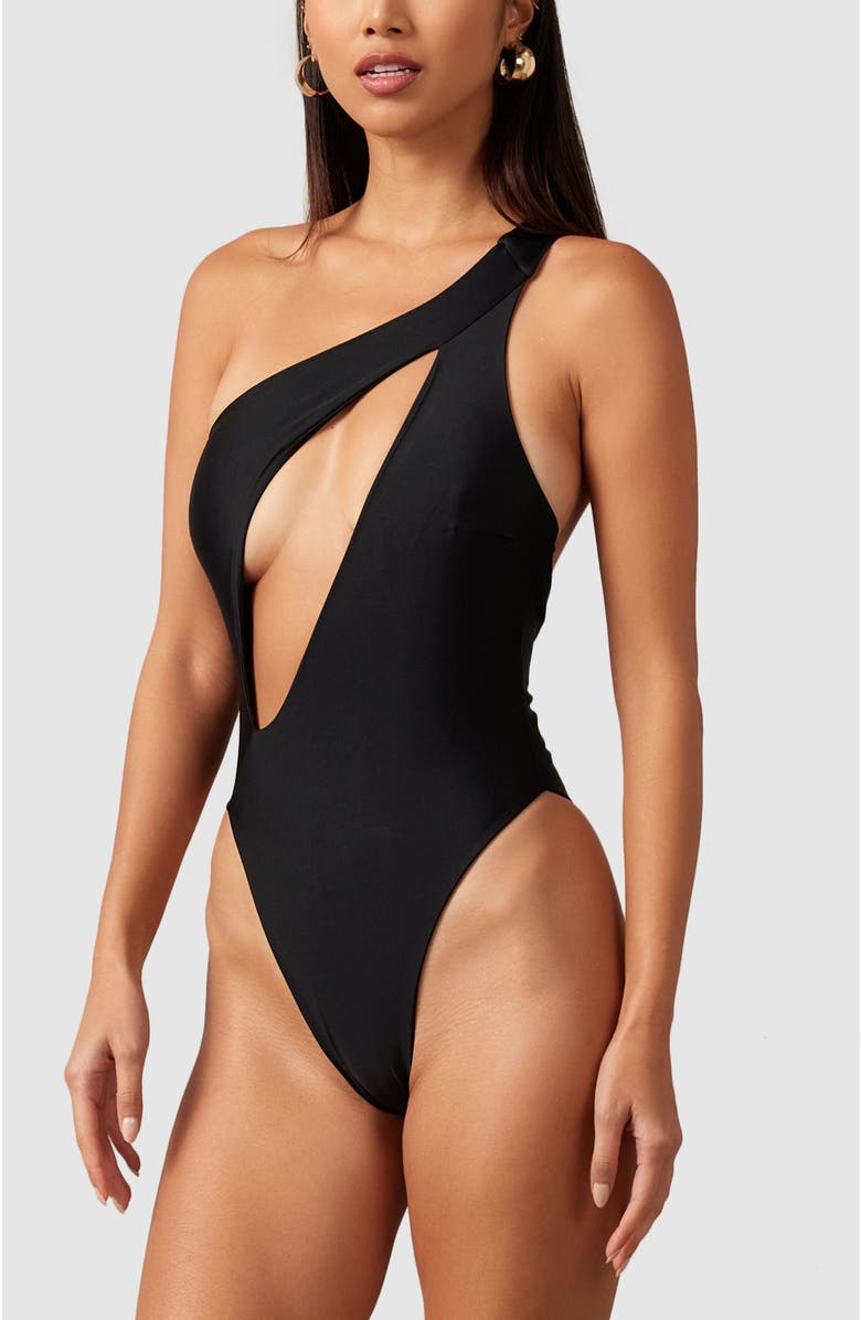 MBM Swim Serenity One-Piece Swimsuit, Alternate, color, Black