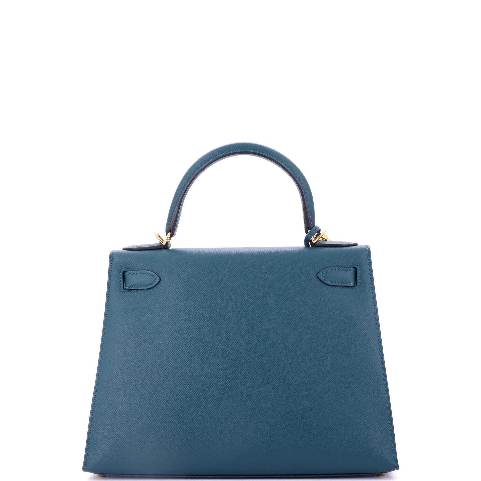 Pre-Owned Hermes Kelly Handbag Blue Epsom with Gold Hardware 28, Alternate, color, Colvert