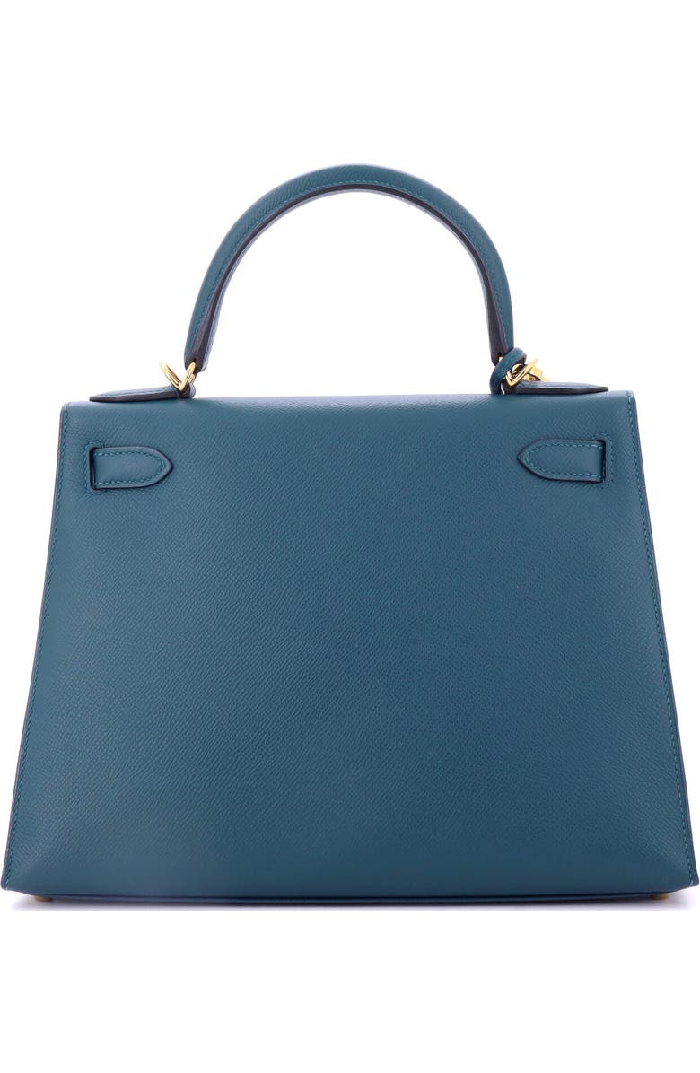 Pre-Owned Hermes Kelly Handbag Blue Epsom with Gold Hardware 28, Alternate, color, Colvert