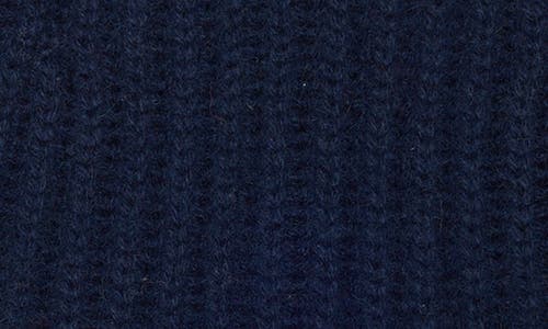 Nordstrom Rack Cashmere Ribbed Beanie In Blue