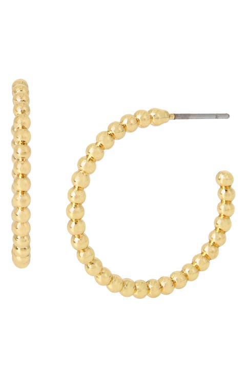 Ballchain Hoop Earrings