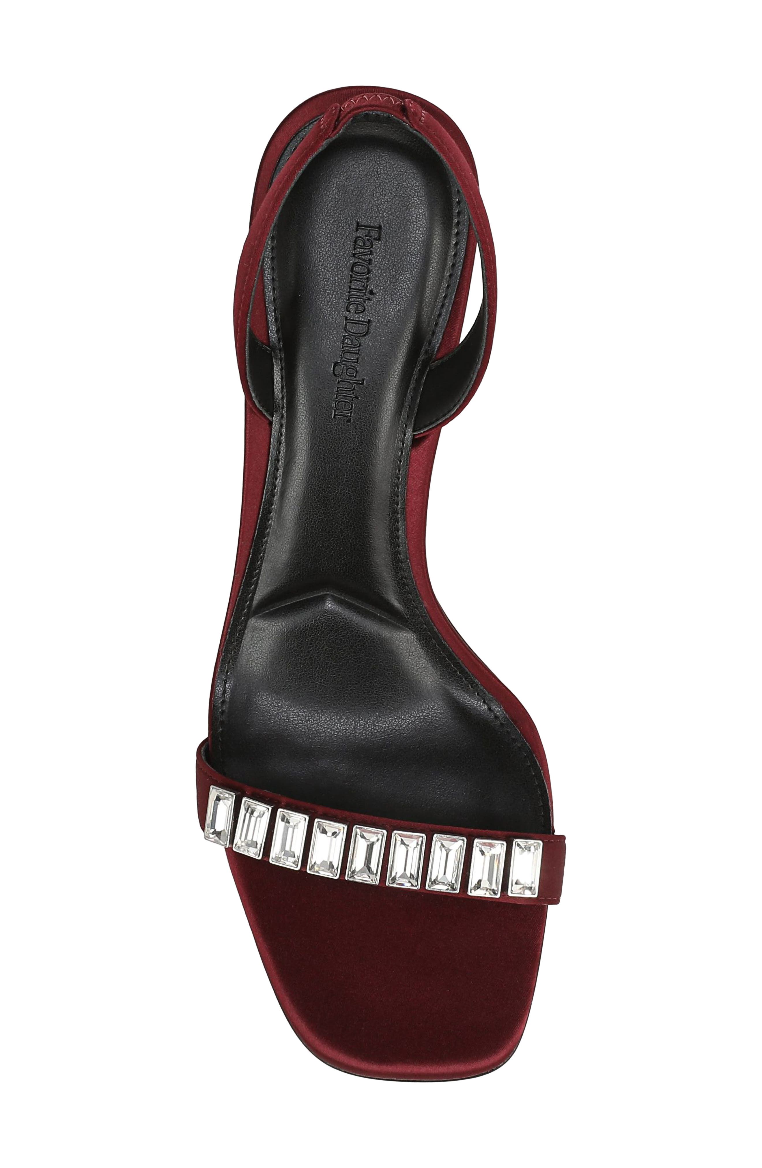 Selena Slingback Sandal, Alternate, color, BORDEAUX/ CLEAR