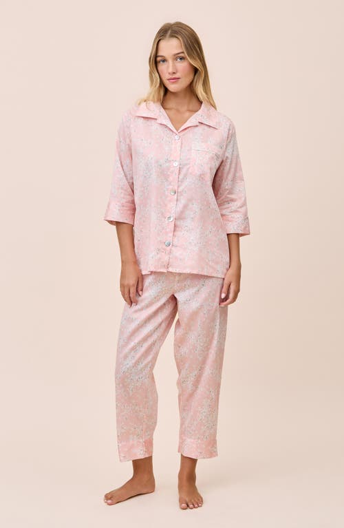Papinelle Cheri Blossom Crop Cotton Sateen Pajamas