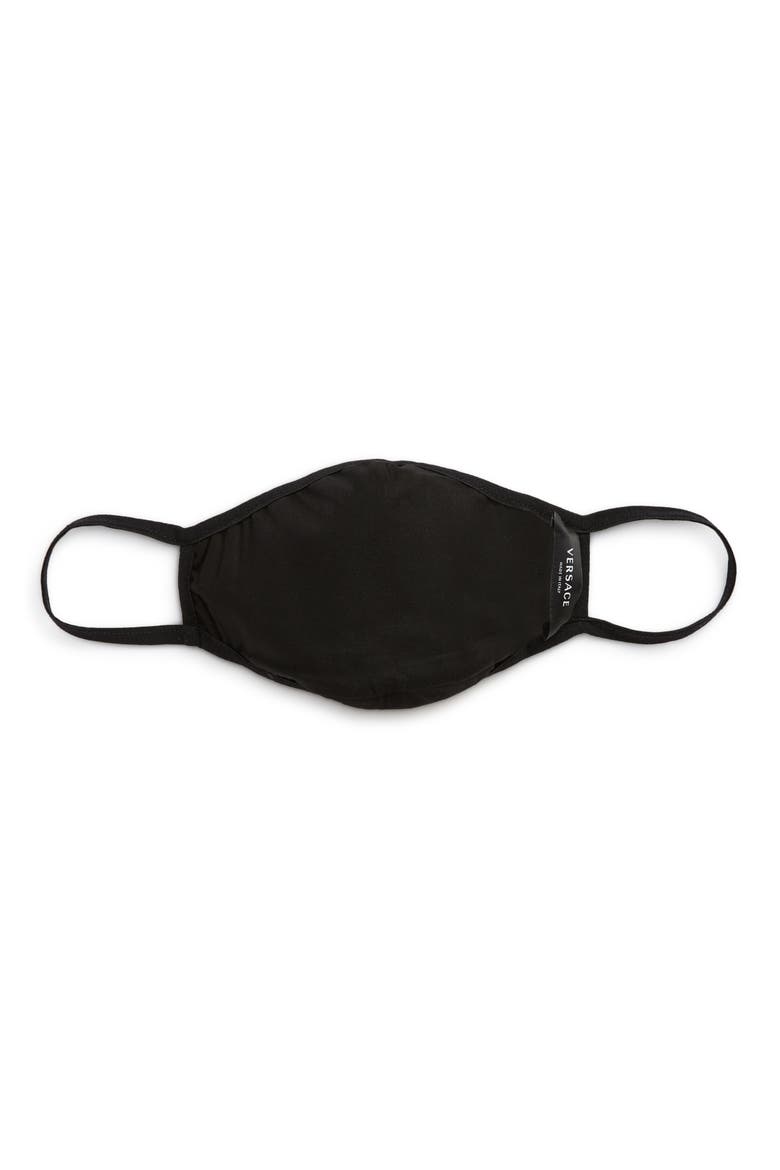 Adult Medusa Amplified Face Mask, Alternate, color, BLACK+GOLD