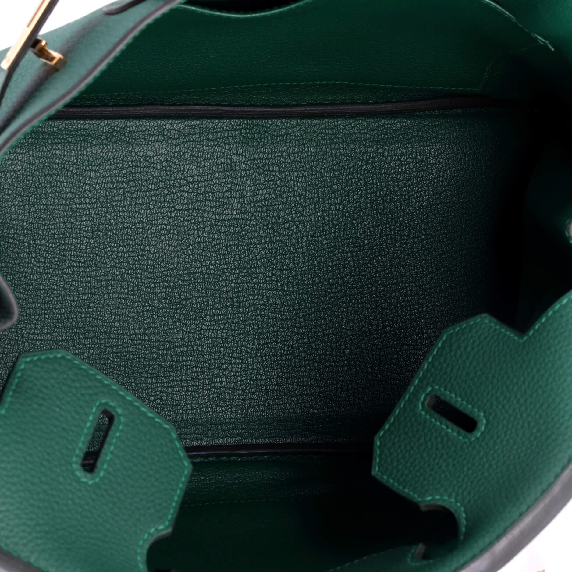 Pre-Owned Hermes Birkin Handbag Green Togo with Gold Hardware 30, Alternate, color, Malachite