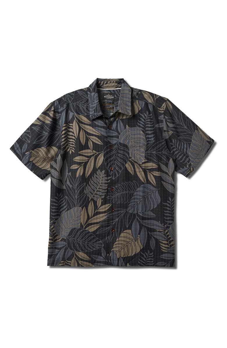 Quiksilver White Sands Short Sleeve Shirt, Main, color, Phantom