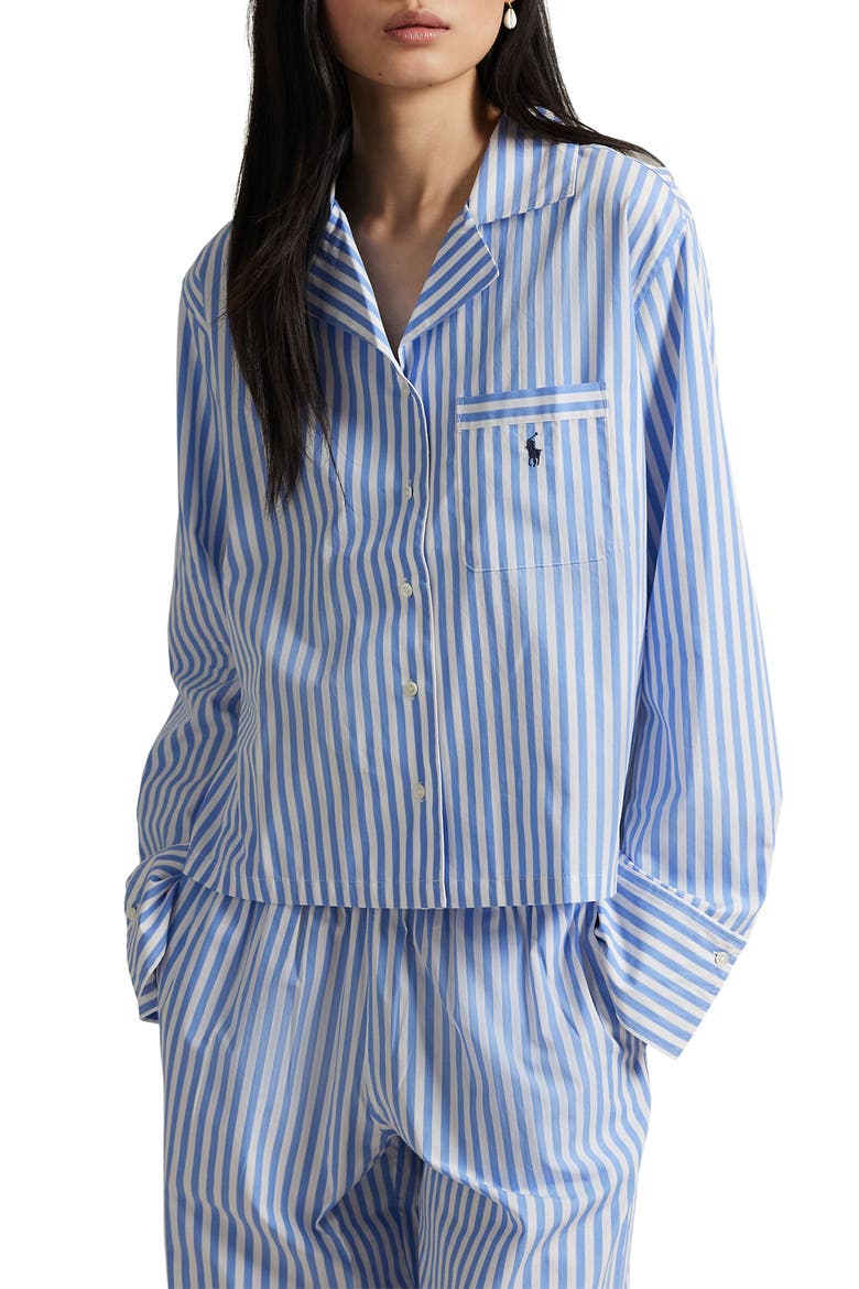 Twilly Long Pajamas, Alternate, color, WHITE CLOUD HYDRANGEA