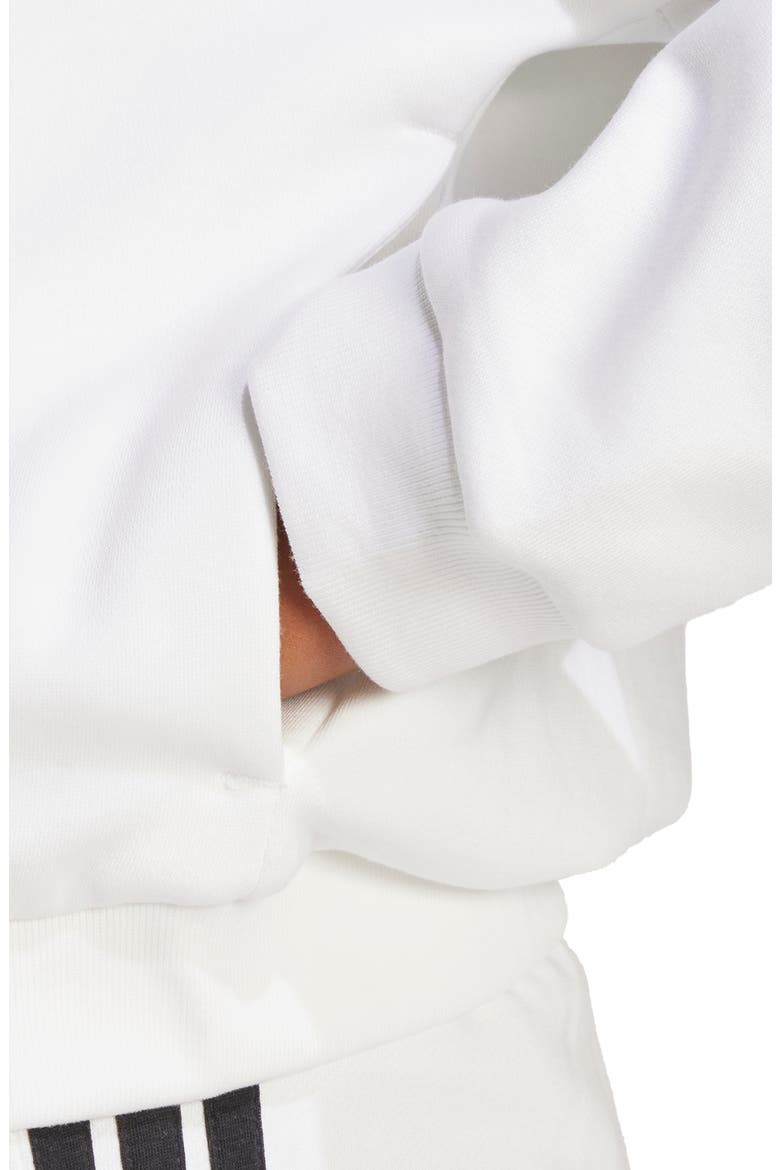 Fleece Bomber Jacket, Alternate, color, WHITE