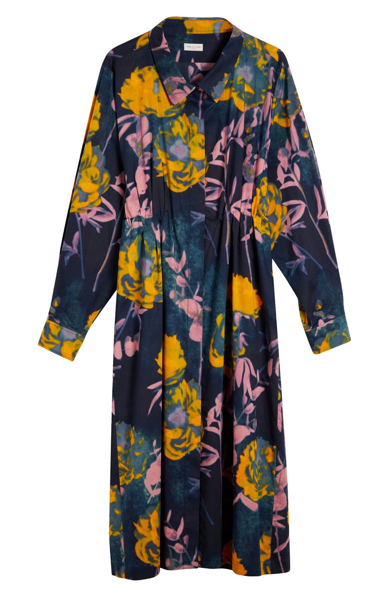 Dries Van Noten Darlo Floral Long Sleeve Shirtdress, Alternate, color, 
