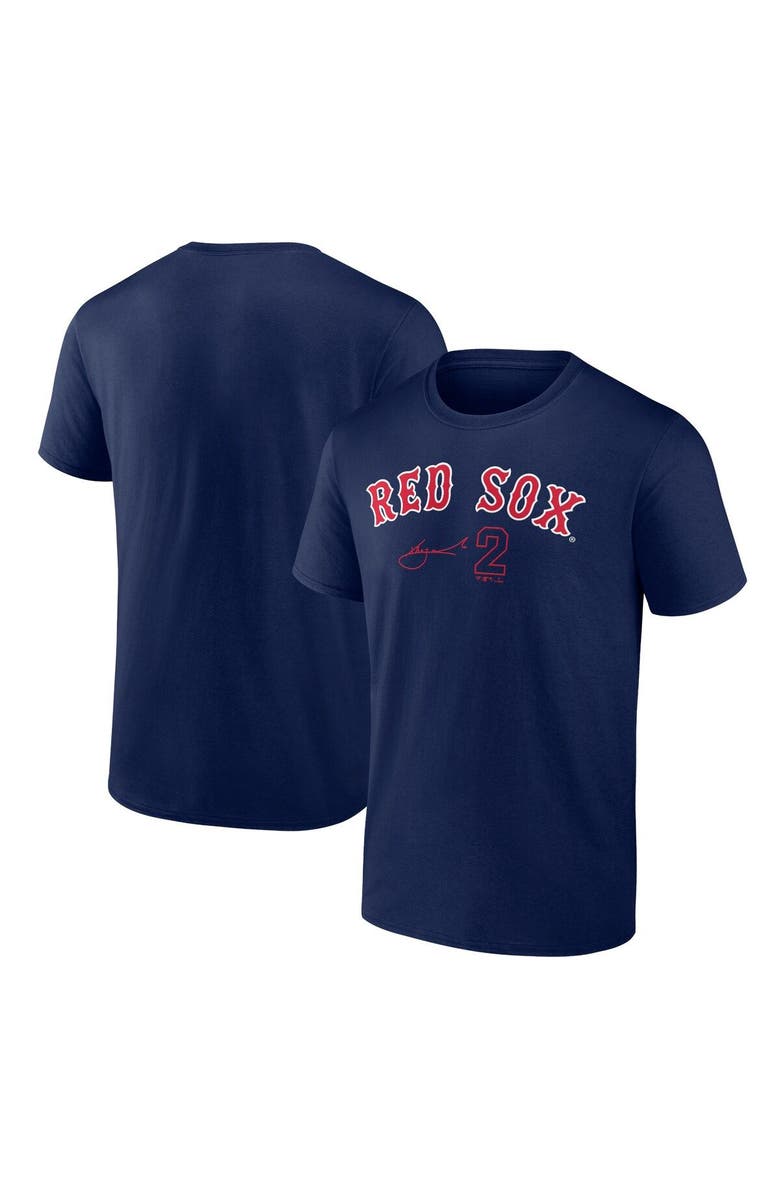 FANATICS Men's Fanatics Branded Xander Bogaerts Navy Boston Red Sox Player Name & Number T-Shirt, Main, color, 