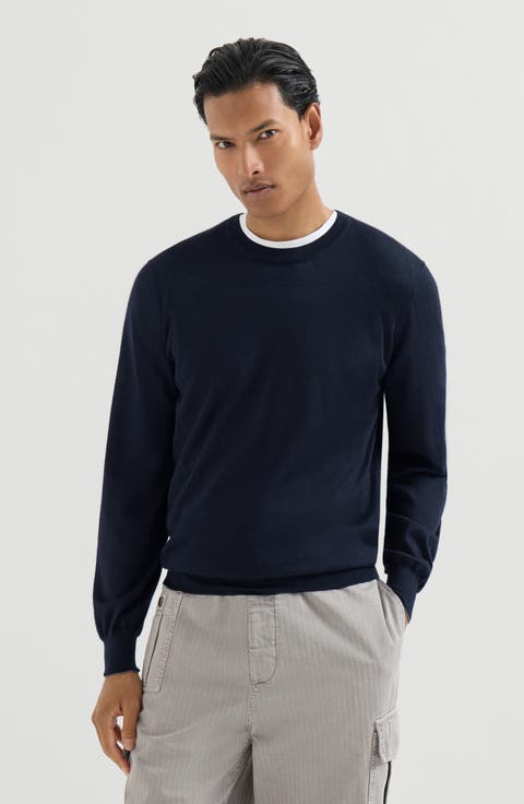 Cashmere and silk lightweight sweater