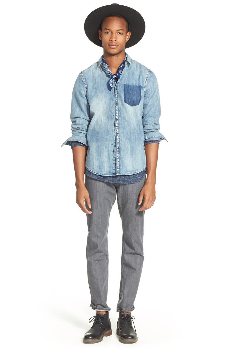 Treasure&Bond Slim Fit Jeans, Alternate, color, DARK GREY WASH