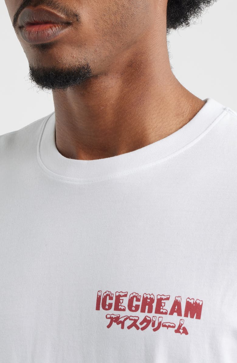 ICECREAM Safe Cotton Graphic T-Shirt, Alternate, color, White