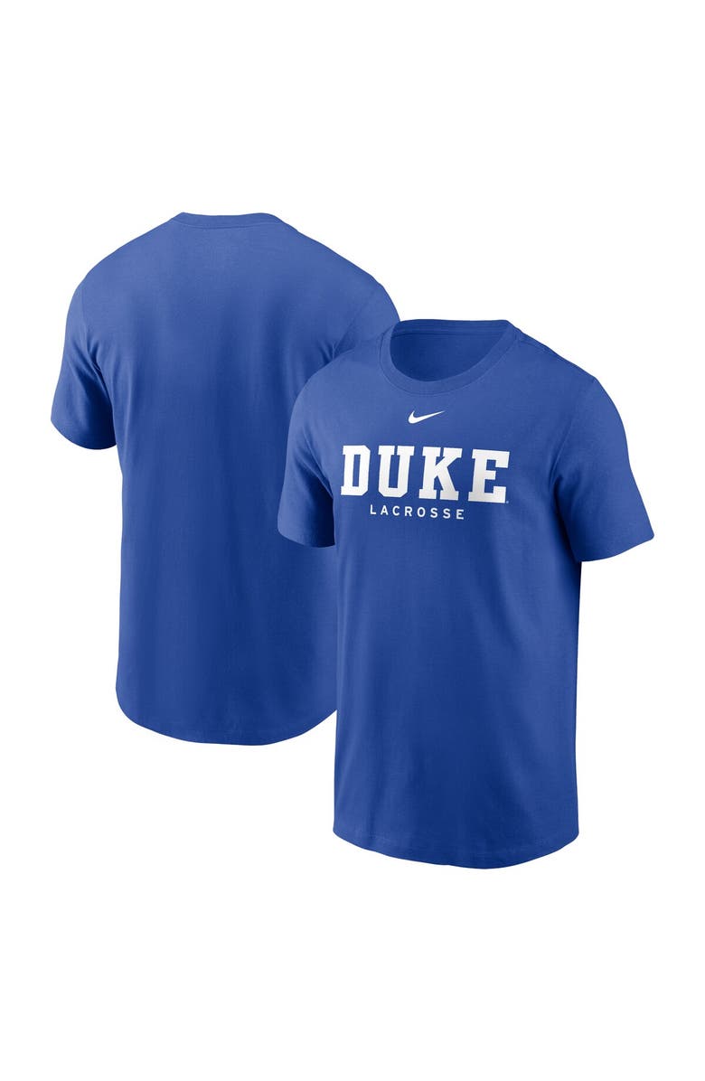 Nike Men's Nike Royal Duke Blue Devils Lacrosse T-Shirt, Main, color, Royal